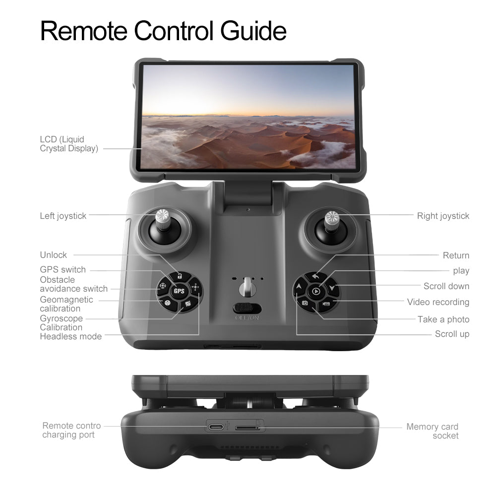 Portable UAV-V168 PRO MAX