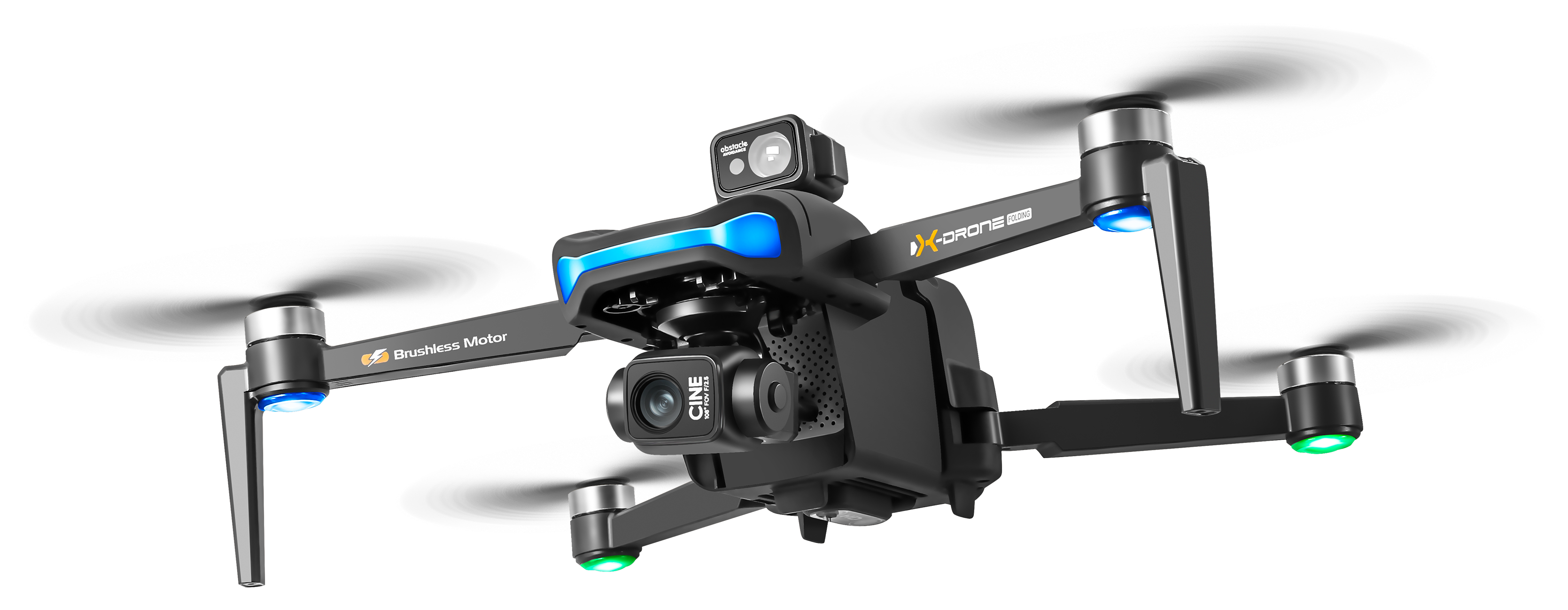 Complete V06 aircraft showing the camera, gimbal and all four arms